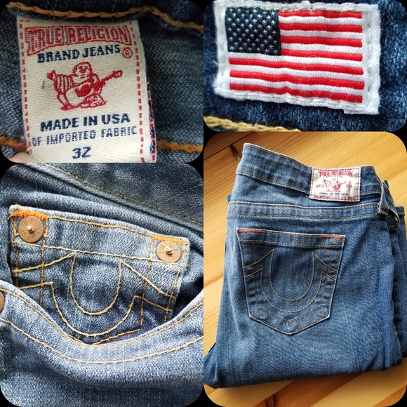 Made in USA True Religion brand Jeans sz 32 x 31.5 - Picture 6 of 11